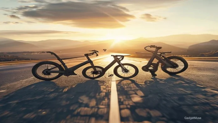Side‑by‑side chart comparing electric bike range across top models, highlighting mileage and battery specs | GadgetMuse