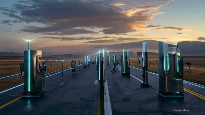 Chart showing fastest growing EV charger manufacturers India 2026 with company logos and market share bars | GadgetMuse