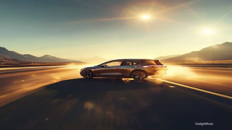 Diagram of tips to maximize electric vehicle range in summer heat: pre‑conditioning, eco mode, tire pressure | GadgetMuse