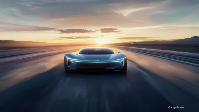 Solid state battery electric vehicles launching in 2026, sleek futuristic cars charging at a modern station | GadgetMuse