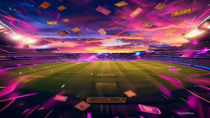 Illustration of IPL 2026 ticket prices and booking guide showing stadium seats, price tags, and calendar dates | GadgetMuse