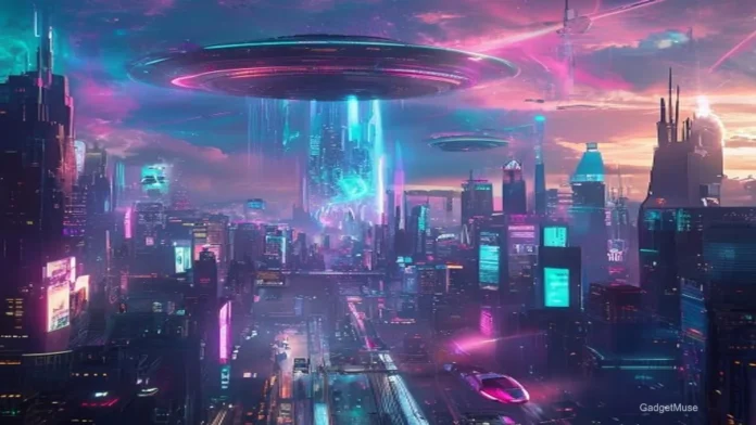 Poster collage of the most anticipated sci fi movies releasing summer 2026, featuring futuristic spacescapes and bold titles