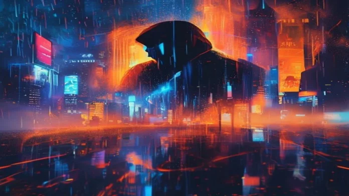 Nemesis Netflix series poster with dark futuristic cityscape and main characters facing off | GadgetMuse