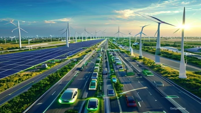 India map linking farms to EV charging stations, impact of renewable energy on EV charging network expansion | GadgetMuse