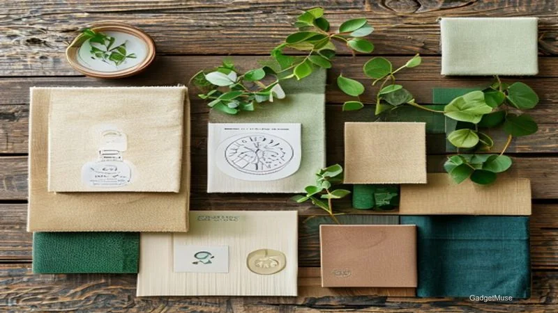 Sustainable textile certifications India guide with eco‑label icons and Indian textile patterns | GadgetMuse
