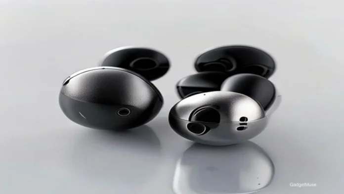 Black wireless earbuds on a wooden table, showcasing the best wireless earbuds under 5000 rupees 2026 | GadgetMuse
