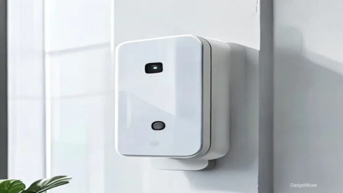 Smart window sensors for apartment security India on a balcony, showing LED alerts for intrusion detection | GadgetMuse