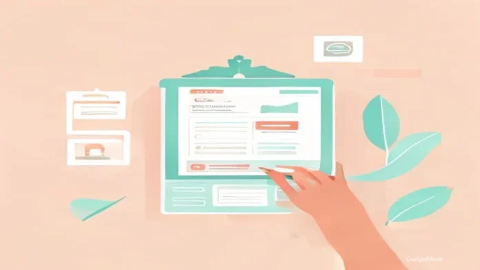Screenshot of Ayushman Bharat scheme enrollment process 2026 showing online portal steps and applicant form | GadgetMuse