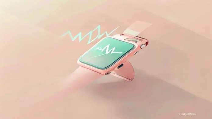 Person checking stress levels on a smartwatch, illustrating how to improve mental health with wearable technology | GadgetMus