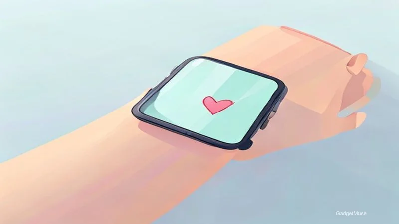 Runner checking heart rate on a smartwatch, showing how to use wearable health tech to monitor heart health | GadgetMuse