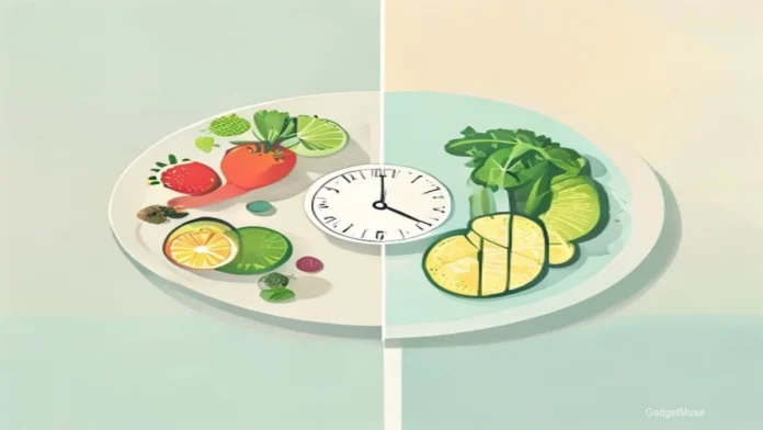 Intermittent fasting vs keto which diet is better for weight loss: clock and avocado icons side by side | GadgetMuse