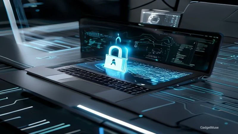 Person covering ears as a voice wave is blocked by a shield, how to protect yourself from AI voice cloning scams | GadgetMuse