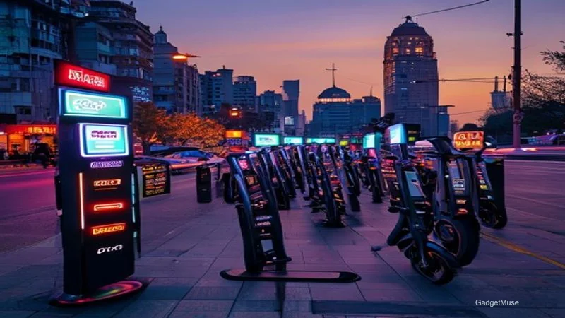 Map of Delhi showing micro‑mobility scooter rental pricing models with tiered rates and zones | GadgetMuse