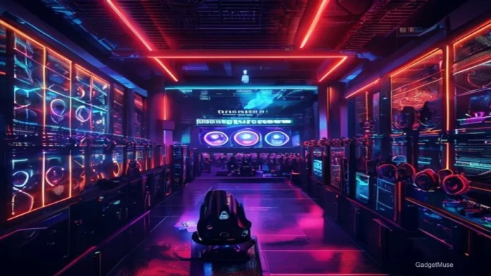 How to host a live streaming gaming tournament on Indian servers, shown by a gamer configuring dashboard and map | GadgetMuse