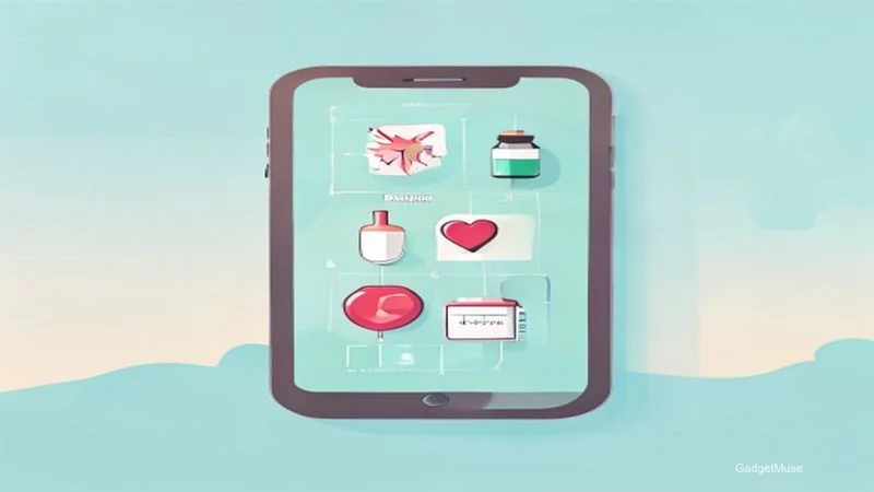 Screenshot of top telemedicine apps for chronic disease management India showing app icons and health stats | GadgetMuse
